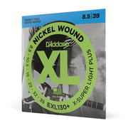 D'Addario - EXL130+ Nickel Wound Electric Guitar Strings - Extra-Super Light Plus - 8.5-39