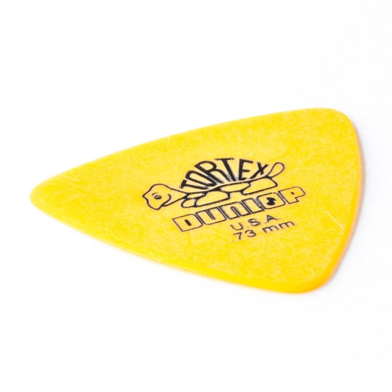 Dunlop - Yellow 0.73mm Tortex® Triangle Guitar Pick (72/bag) - 431R-73