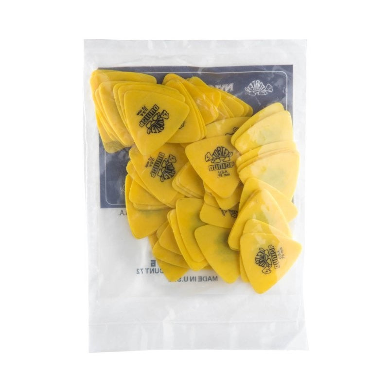 Dunlop - Yellow 0.73mm Tortex® Triangle Guitar Pick (72/bag) - 431R-73