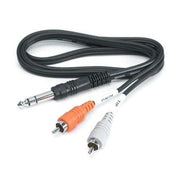 Hosa - TRS-202 1/4" TRS - 2x RCA 6.6'