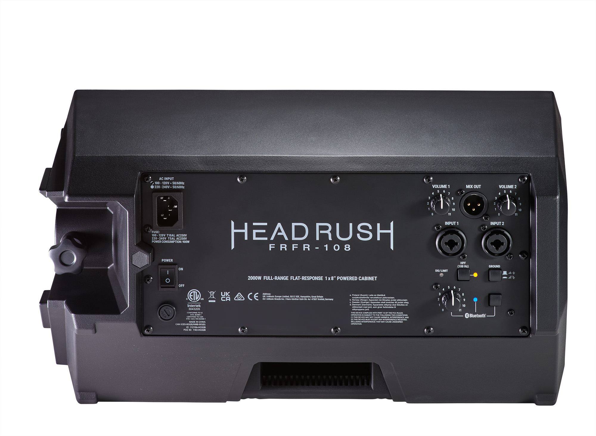 HeadRush - FRFR-108® MKII - Full-Range Flat-Response Cabinet for Guitar &  Bass – With Bluetooth®