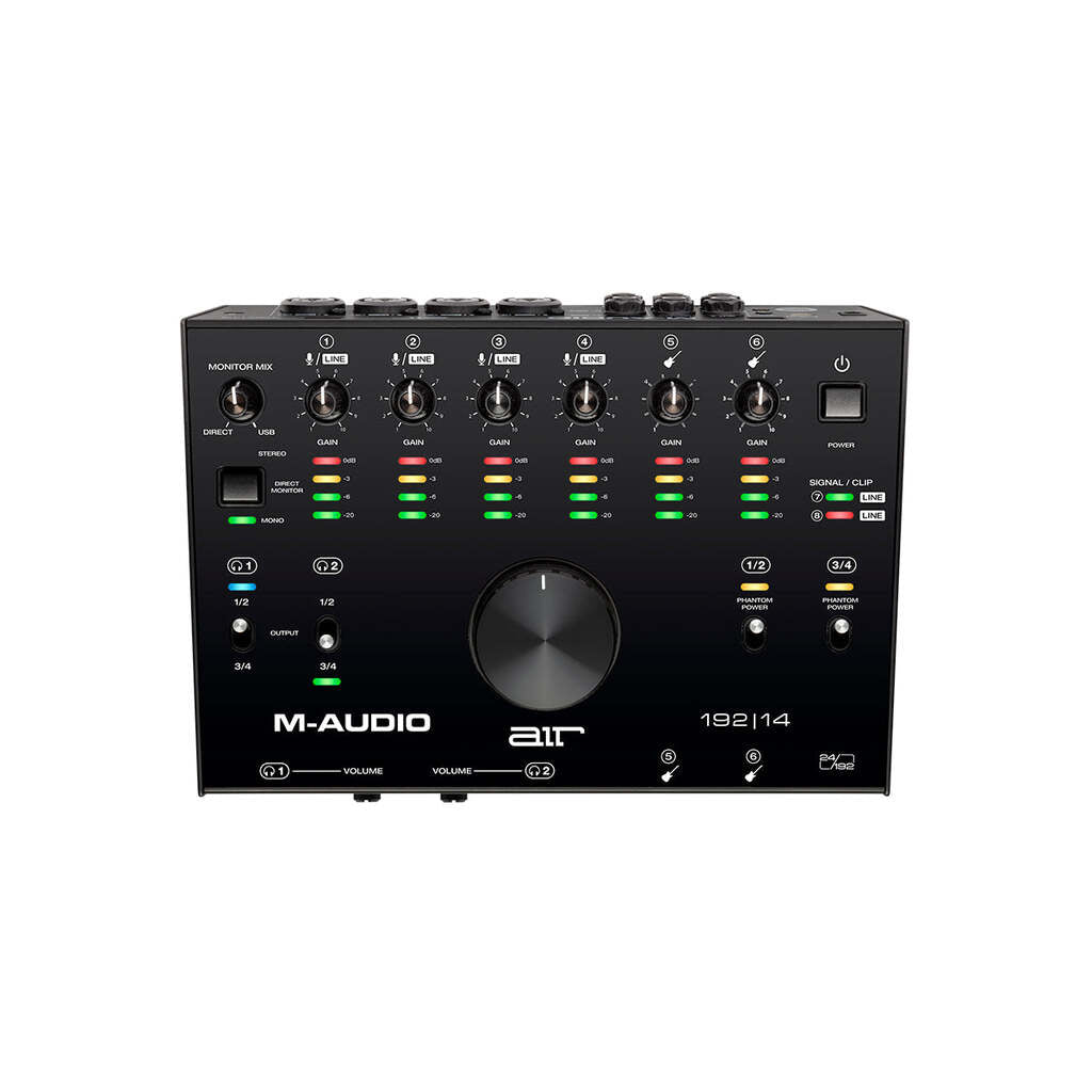M-AUDIO AIR 192|8 USBオーディオインターフェース M-Audio - AIR 192|14 8-In/4-Out 24/192 USB Audio Interface