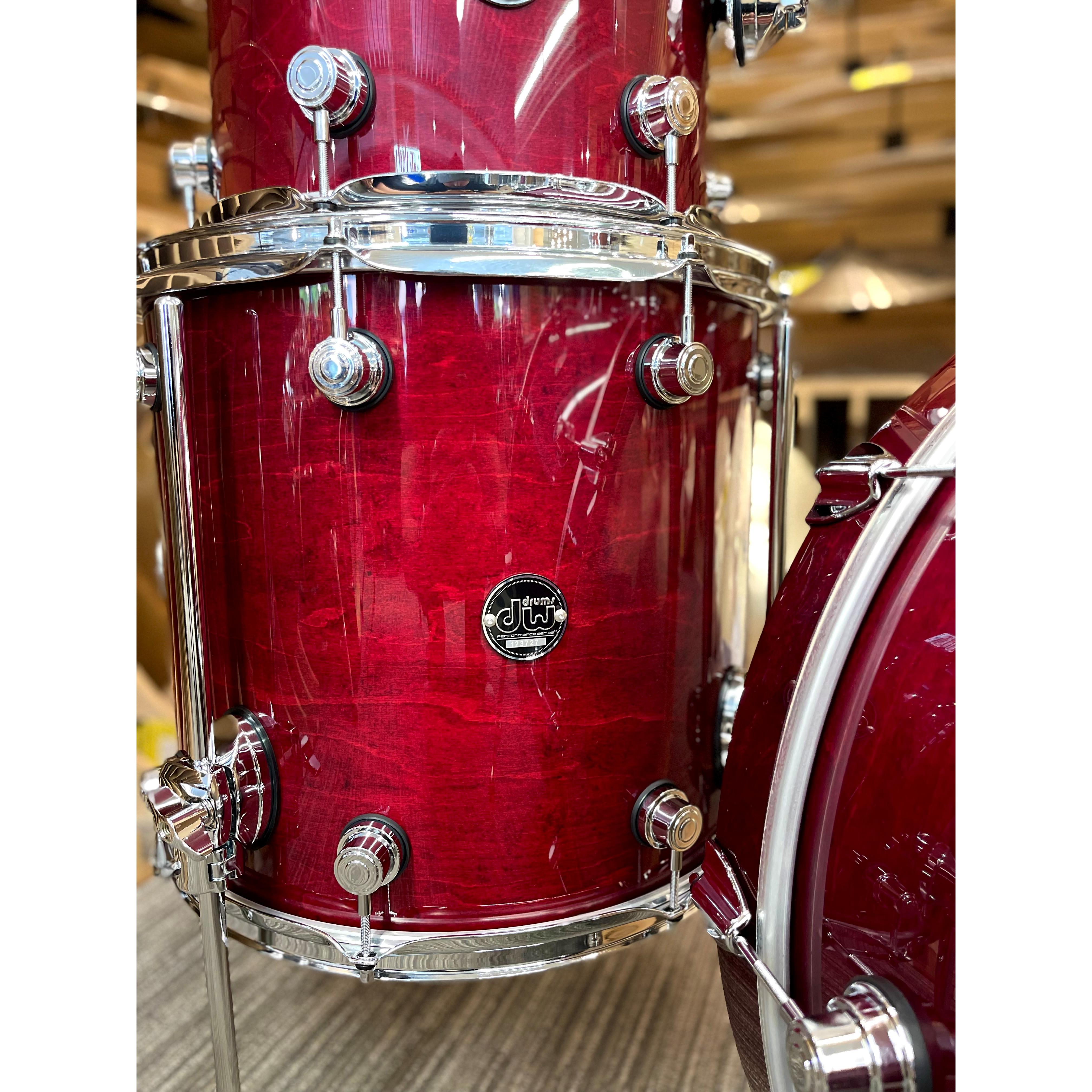 DW Drums - Série Performance Ensemble 4-morceaux Cherry Stain