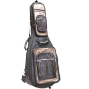 Profile - 906 Series Classical Guitar Bag  black with khaki accents.