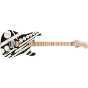 EVH - EVH® Striped Series Circles -  Maple Fingerboard -  White and Black  - 510-7902-386