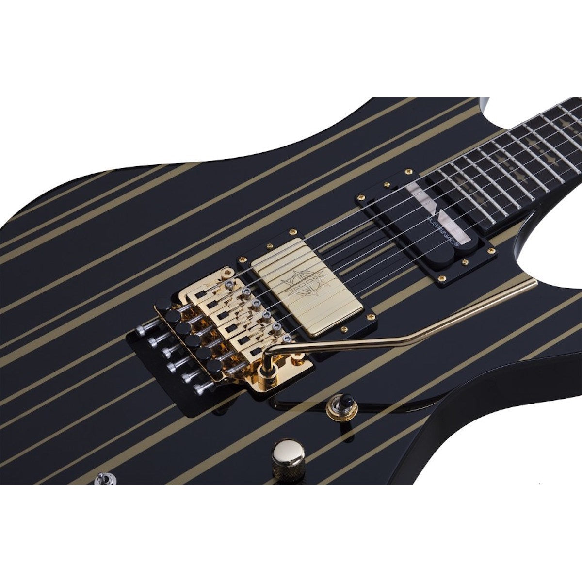 Schecter - Synyster Custom-S Gloss Black w/Gold Stripes 1742
