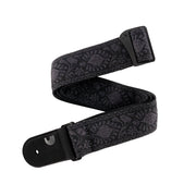 D'Addario Accessories - Woven Guitar Strap, Monterey Black Tubular - 50TB01