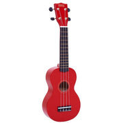 Mahalo - Soprano Ukulele w/ Bag Rainbow Series -Red