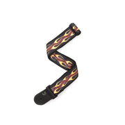 D'Addario Accessories - Nylon Woven Guitar Strap Hot Rod Flame, Red 50F09