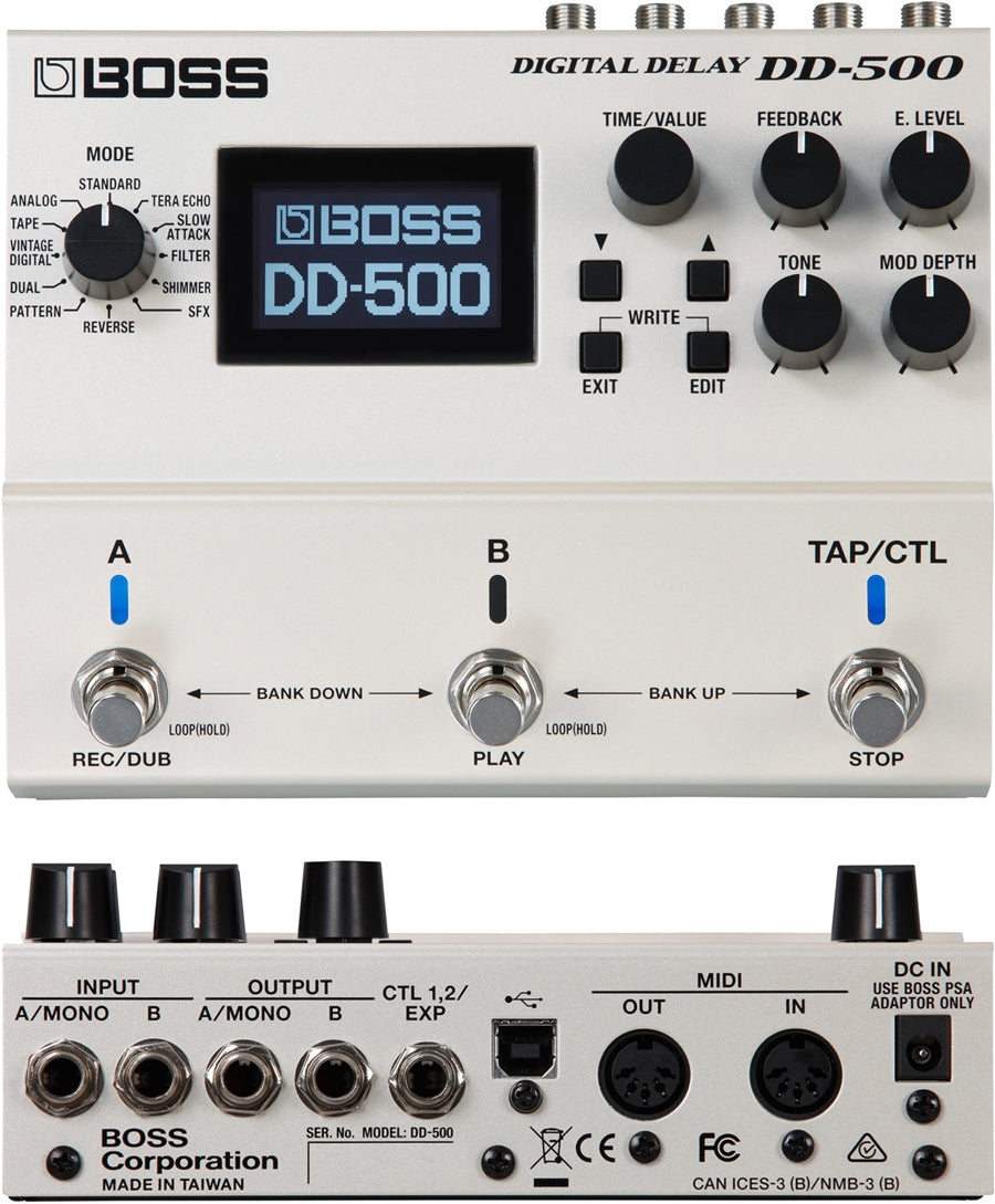 Boss - DD-500 Digital Delay – Steve's Music Store