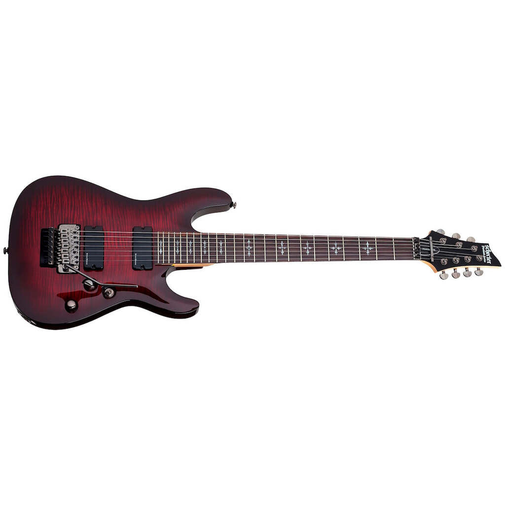 Schecter - Demon-7 FR Crimson Red Burst 3260 – Steve's Music Store