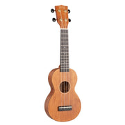Mahalo - Slimline Series Soprano Ukulele With Carry Bag, Transparent Brown - MS1-TBR