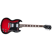 Gibson - SG Standard Electric Guitar with Softshell Case - Cardinal Red Burst  SGS00CKCH