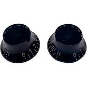 AxLabs - Ça va jusqu'à 11 ! Boutons de commande Black Bell - lot de 2 - Noir avec lettrage doré.