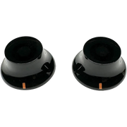 AxLabs - Bouton de sonnette avec repère de position blanc - Lot de 2, noir vieilli