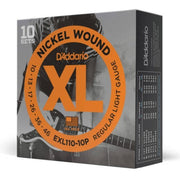D'Addario - EXL110-10P 10-46 Régulier Léger paquet de 10