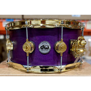 DW Drums - Série Collector's Quincaillerie Or Caisse Claire 6.5x14 Lavender Satin Oil