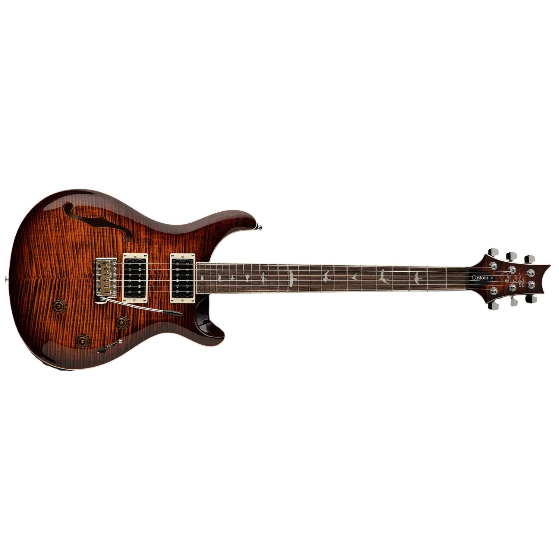 PRS - SE Custom 24 Semi-Hollow Piezo - 2025 - Orange Tiger