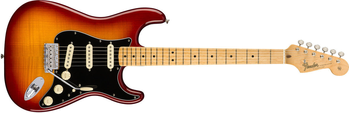 Fender - Rarities Flame Ash Top Stratocaster® Plasma Red Burst 0176502 ...