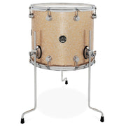 DW Drums - Série Performance Floor Tom 14x16 Bermuda Sparkle Finish Ply DRPF1416LTBR