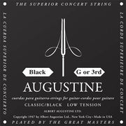 Augustine - Classic/Black – Low Tension Nylon Guitar String (Single String) G (3rd)