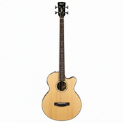 Cort Guitars - Jumbo Acoustic / Electric Bass With EQ & Gig Bag - Natural Glossy - AB850F-BAG-NAT
