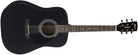 Cort Guitars - Standard Series Spruce Top Acoustic Guitar, Black Satin - AD810-BKS