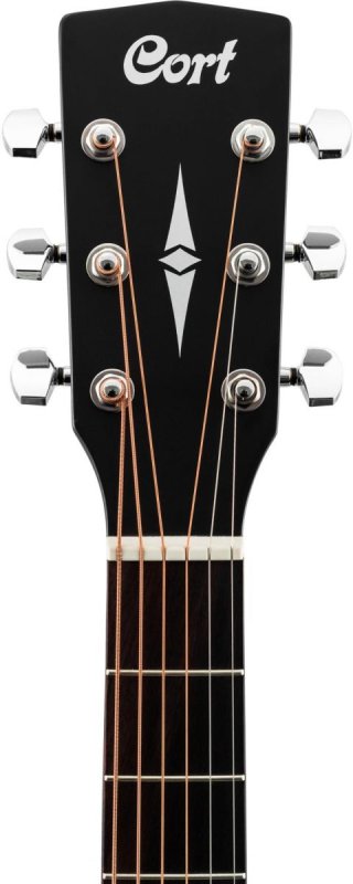 Cort Guitars - Standard Series Spruce Top Acoustic Guitar, Black Satin - AD810-BKS