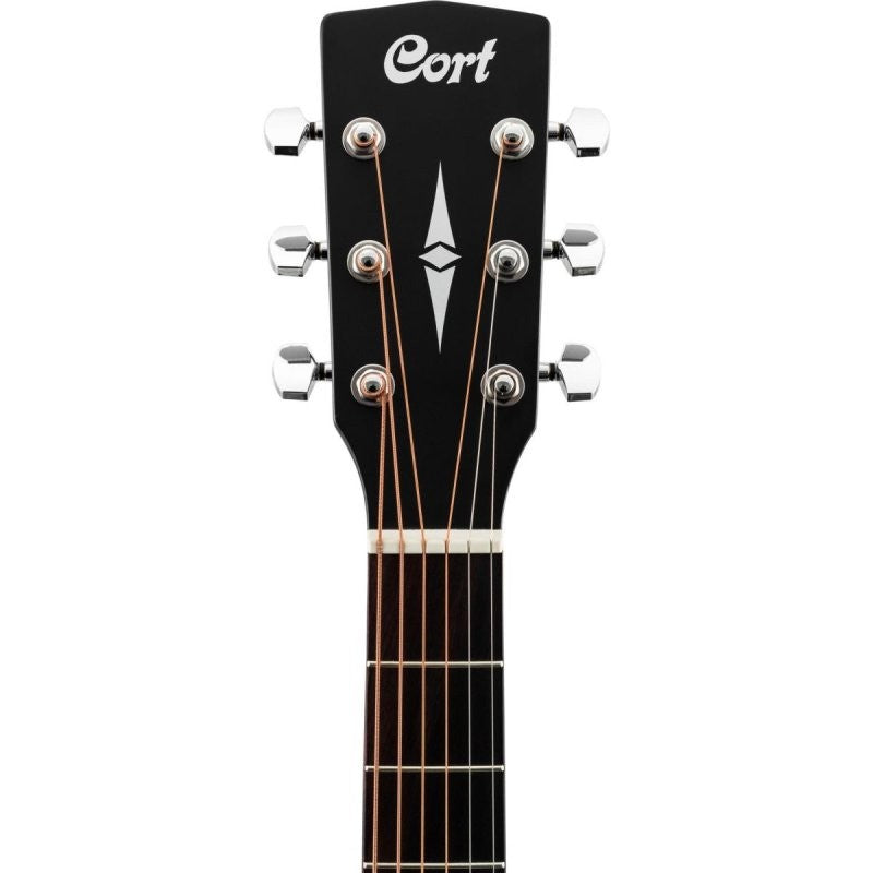 Cort Guitars - Standard Series Spruce Top Acoustic Guitar, Black Satin - AD810-BKS