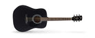 Cort Guitars - Standard Series Spruce Top Acoustic / Electric Guitar, Black Satin - AD810E-BKS