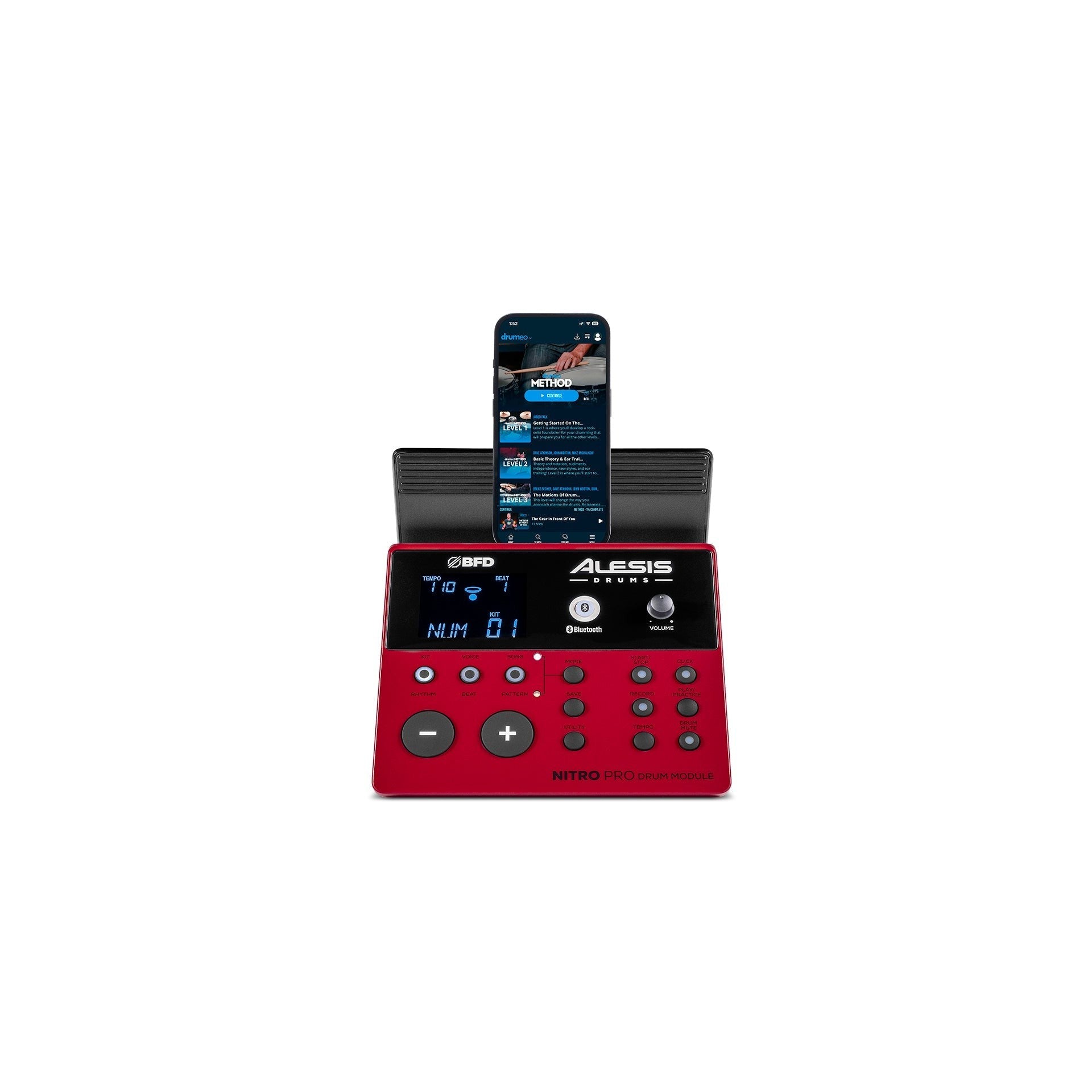 Ampli Pour Batterie électronique Alesis Nitro Amp Pro 80W - Bluetooth, Woofer 8", Compatible Universelle