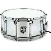SJC Drums - Alpha Steel Polished Chrome Over Steel Snare 6.5x14 ALPHA-STEEL