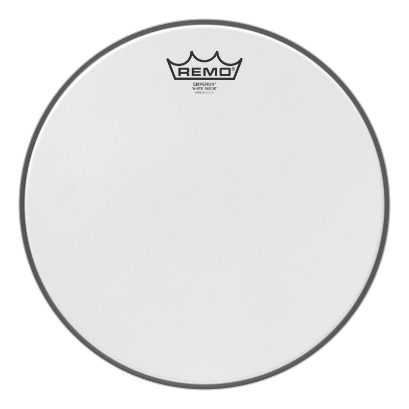 Remo - Emperor® White Suede™ Drumhead, 12" - BE-0812-WS