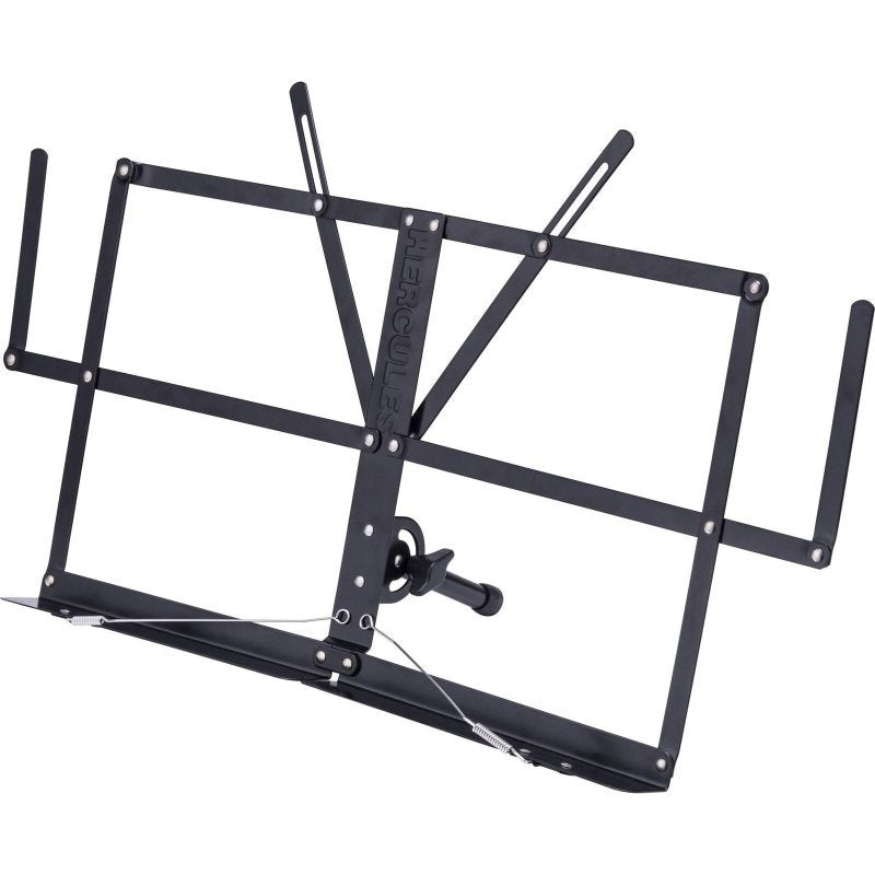 Hercules - Desktop Music Stand with Foldable Desk, Page Retainers, and Kick Stand - BS010BB