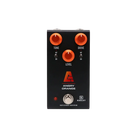 Guitar effects pedal with 'Angry Orange' branding on a white background