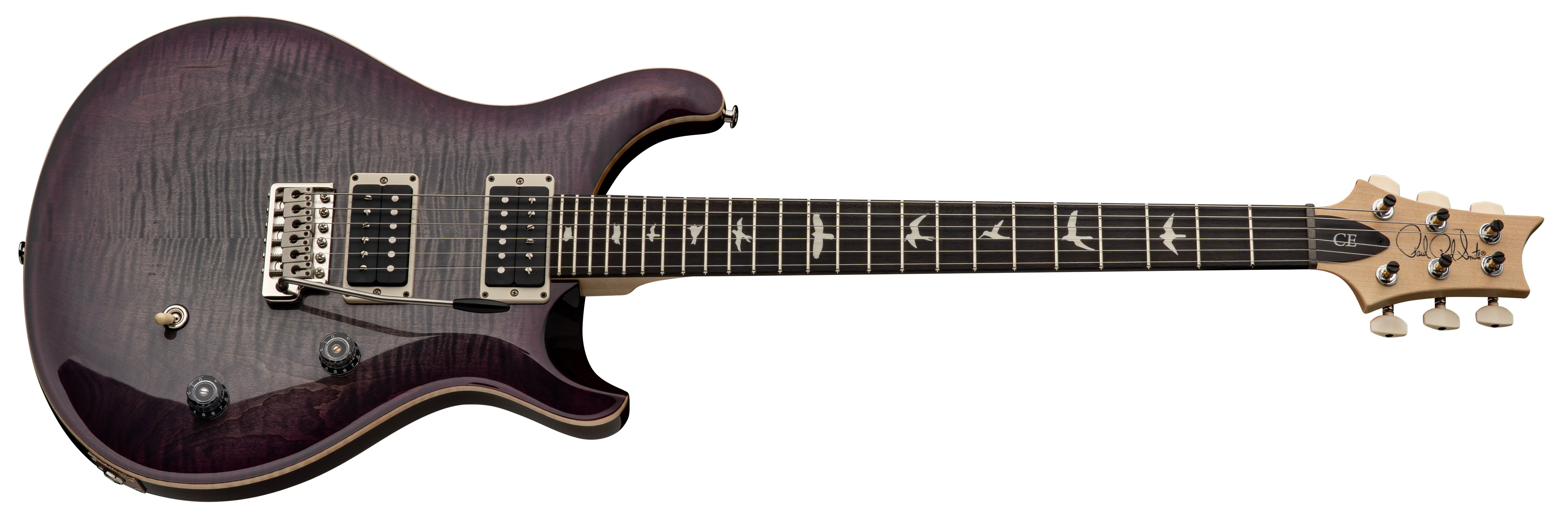 ギター PRS SE Custom24 Faded Gray Black Burst PRS - CE 24 - 2025 - Faded Gray Black Purple Burst – Steve's Music