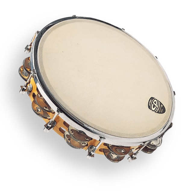 Latin Percussion - CP by 10" Tambourine Tunable Wood Double - CP391