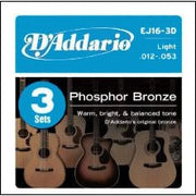 D'Addario - EJ16-3D Light- 3 Sets