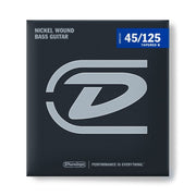 Dunlop - Nickel Wound Bass Strings w/ Tapered B, Medium, .045–.125, 5 Strings/Set - DBN45125T