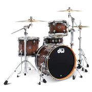 DW Drums - DWe 4-Piece Drum Kit Bundle - DEKTEX04TACMBCP Candy Black Burst Over Curly Maple Exotic