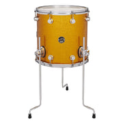DW Drums - Tom basse 14 po x 14 po de la série Performance - Pli de finition or « Gold Sparkle » - DRPF1414LTGS