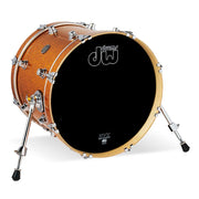 DW Drums - Grosse caisse 14 po x 18 po de la série Performance - Pli de finition or « Gold Sparkle » - DRPF1418KKGS
