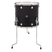 DW Drums - Tom basse 16 po x 18 po de la série Performance - Laque brillante ébène « Ebony Stain » - DRPL1618LTES