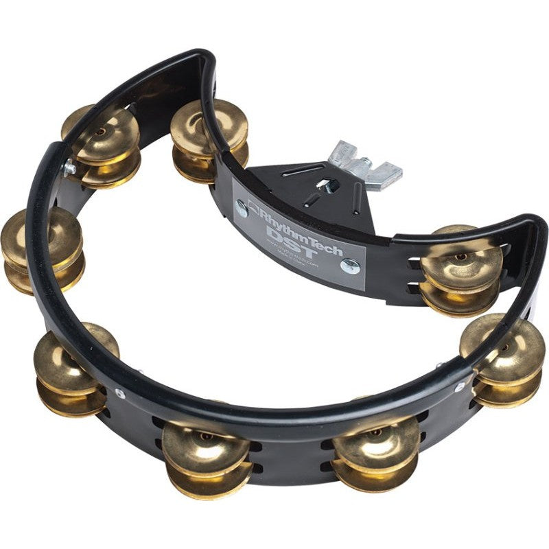 Rhythm Tech - DST11 Black with Nickel Jingles Drum Set Tambourine - DST11