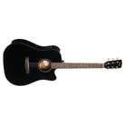 Cort Guitars - Earth Series Acoustic/Electric Guitar, Black - EARTH60CE-BK