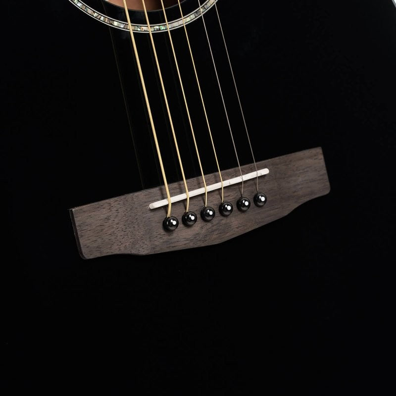 Cort Guitars - Earth Series Acoustic/Electric Guitar, Black - EARTH60CE-BK