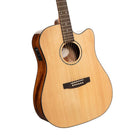 Cort Guitars - Earth Series Acoustic/Electric Guitar, Natural - EARTH60CE-NAT