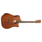 Cort Guitars - Earth Series Acoustic/Electric Guitar, Mahogany Open Pore - EARTH60MCE-OP