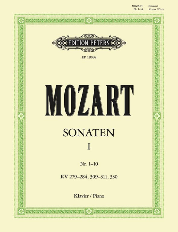 Peters - W.A. Mozart - Piano Sonatas, Vol. 1: Nos. 1-10