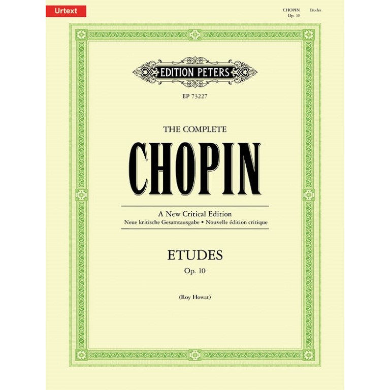 Edition Peters - F. Chopin - Etudes, Op. 10